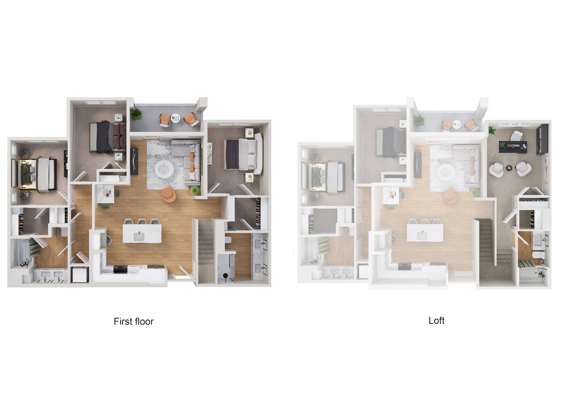 Floor plan layout diagram for C1 Loft